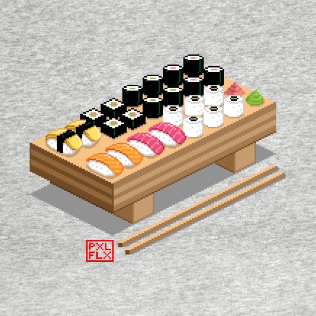 Isometric Pixel Art Sushi by PXLFLX